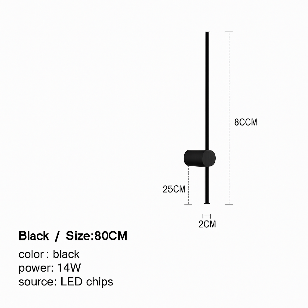 Applique murale LED minimaliste plus longue