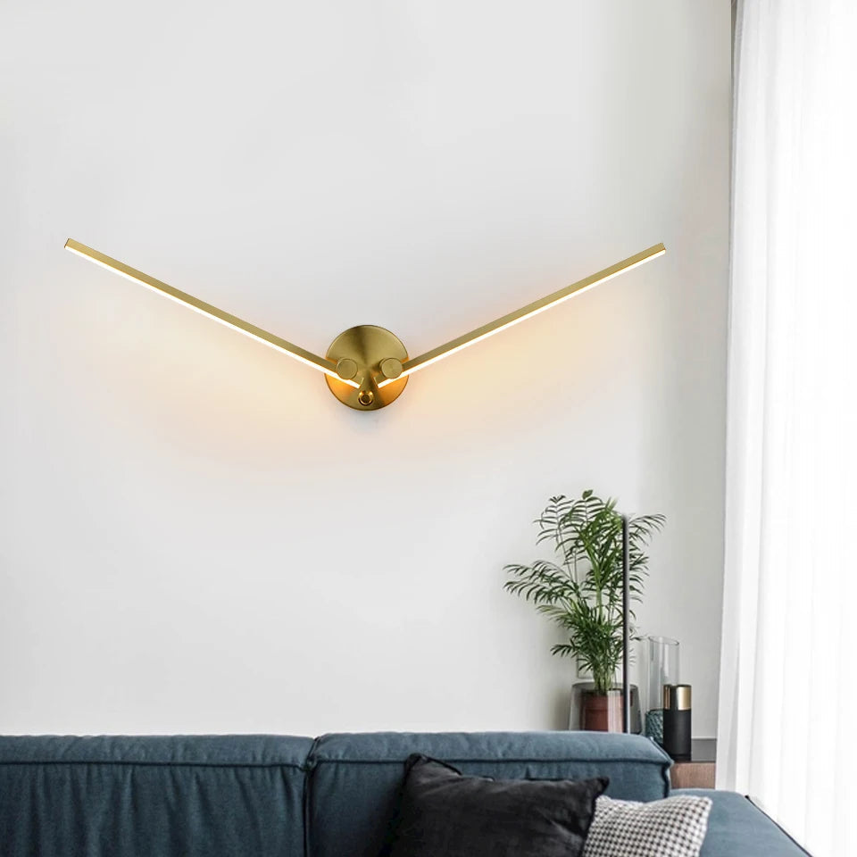 applique murale led minimaliste rotative et réglable librement
