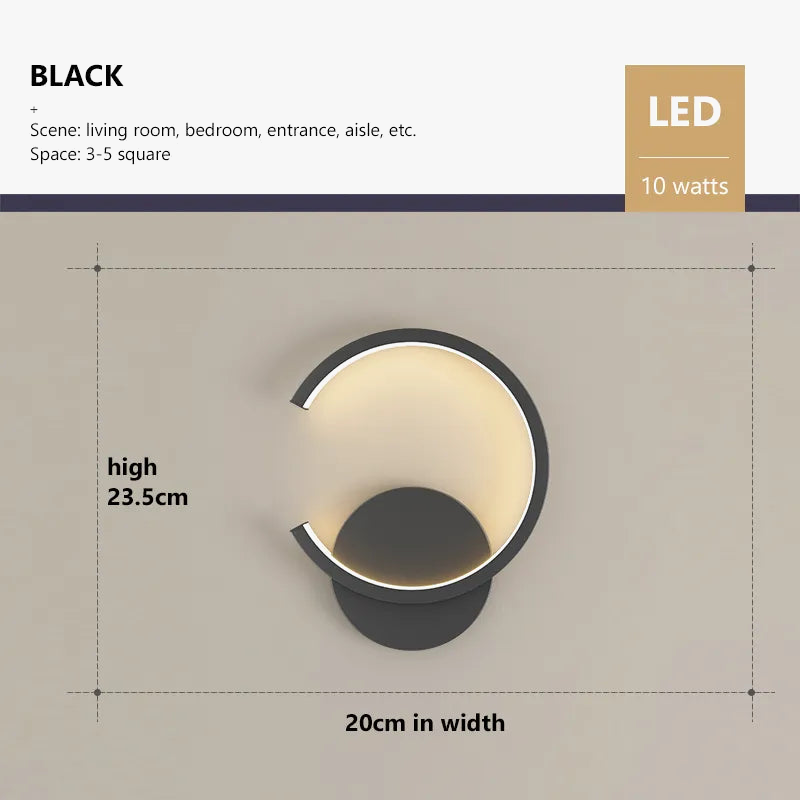 Applique murale LED moderne