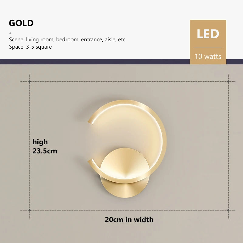 Applique murale LED moderne