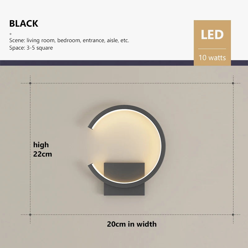 Applique murale LED moderne