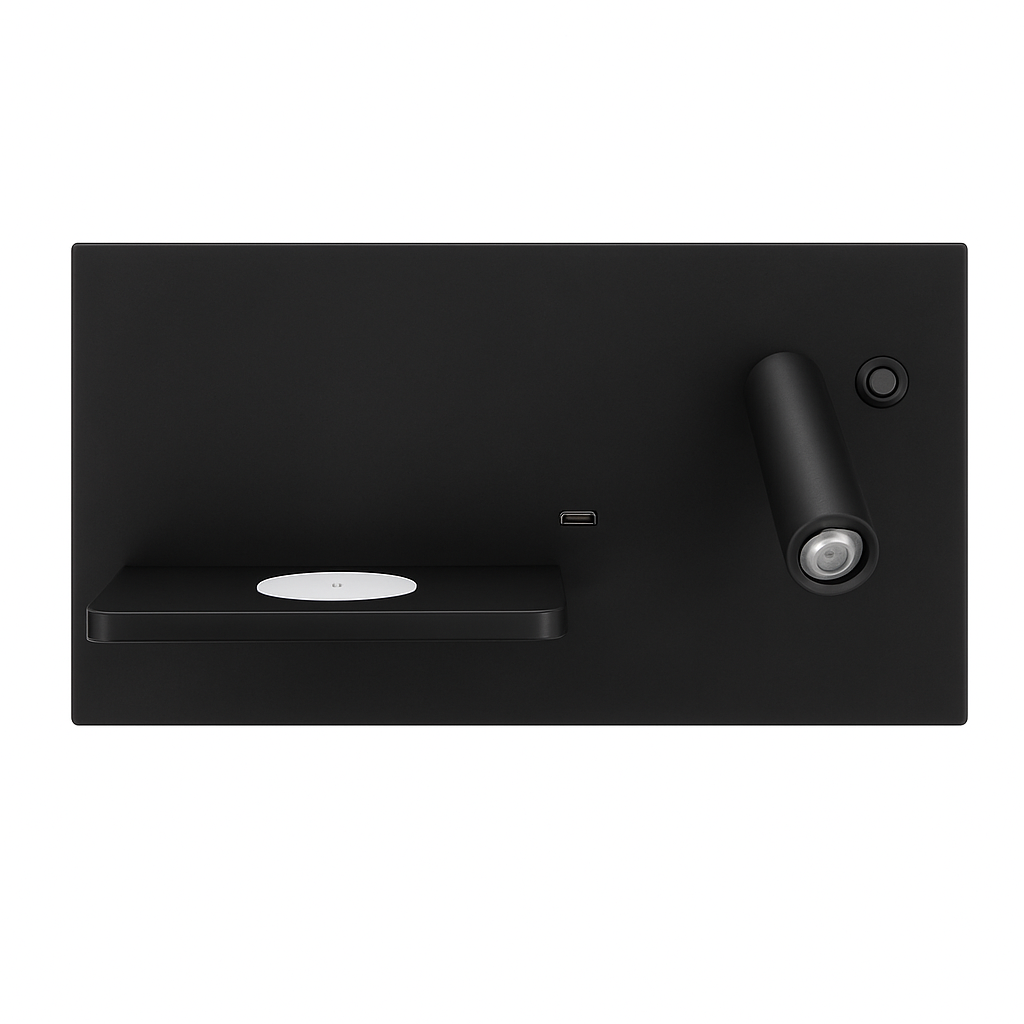 applique murale led moderne avec chargeur sans fil pour décoration intérieure