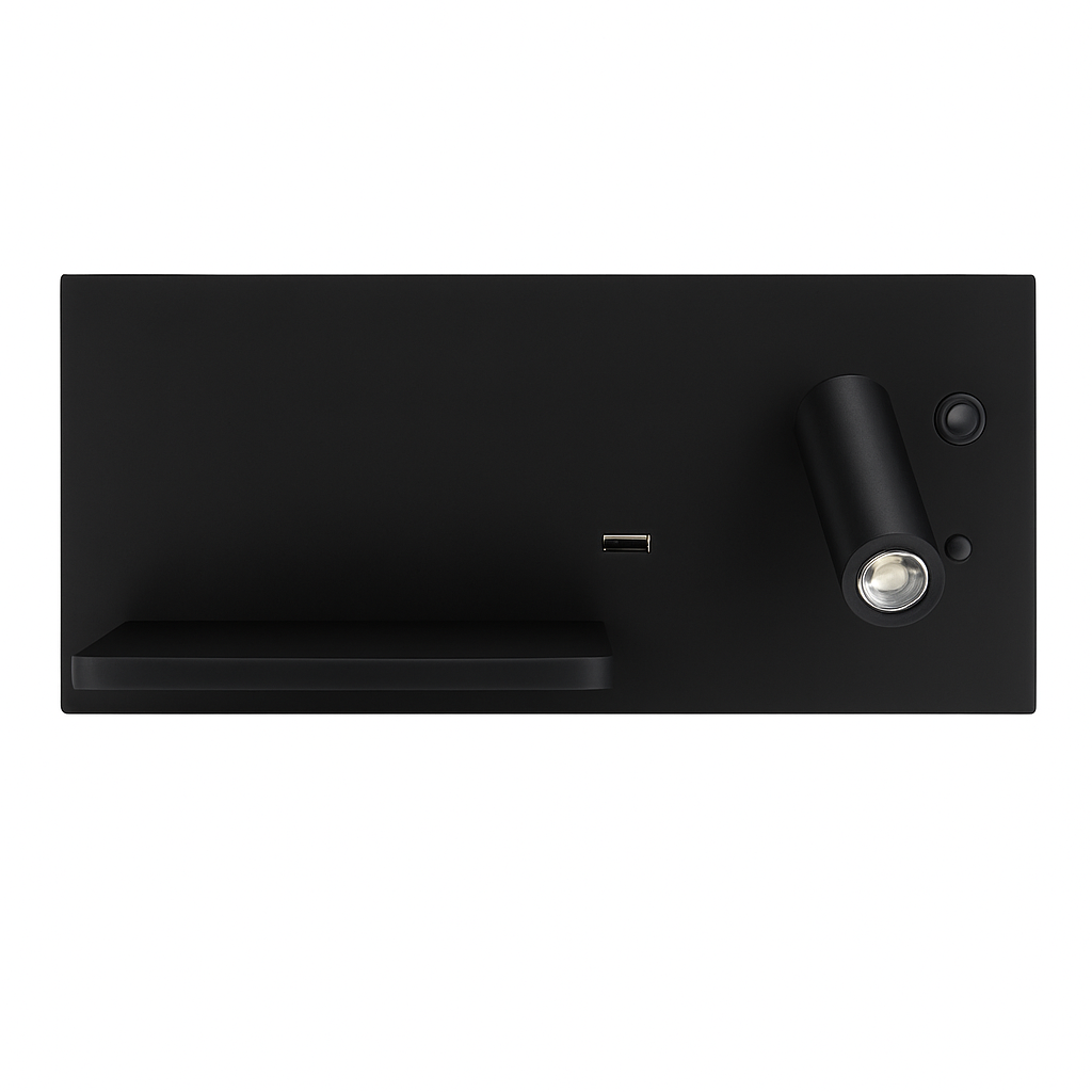 applique murale led moderne avec chargeur sans fil pour décoration intérieure