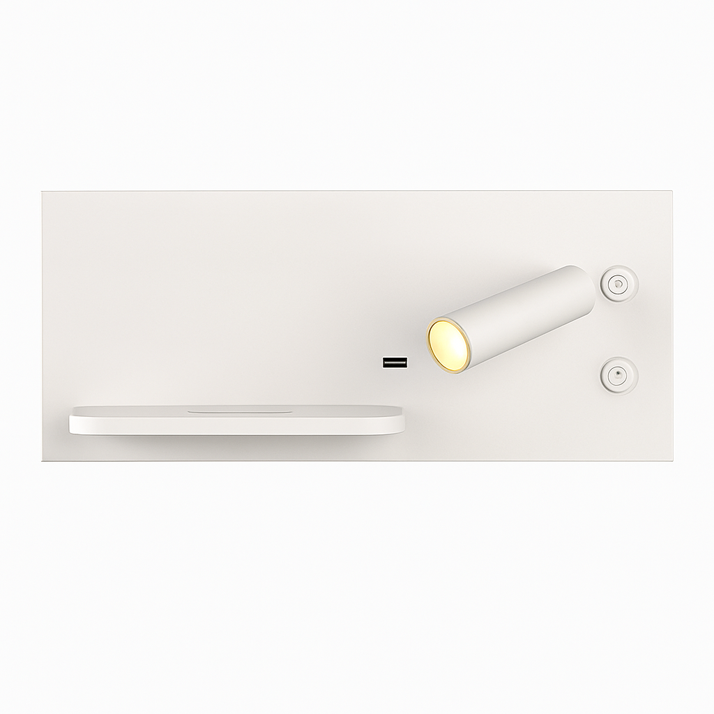 applique murale led moderne avec chargeur sans fil pour décoration intérieure