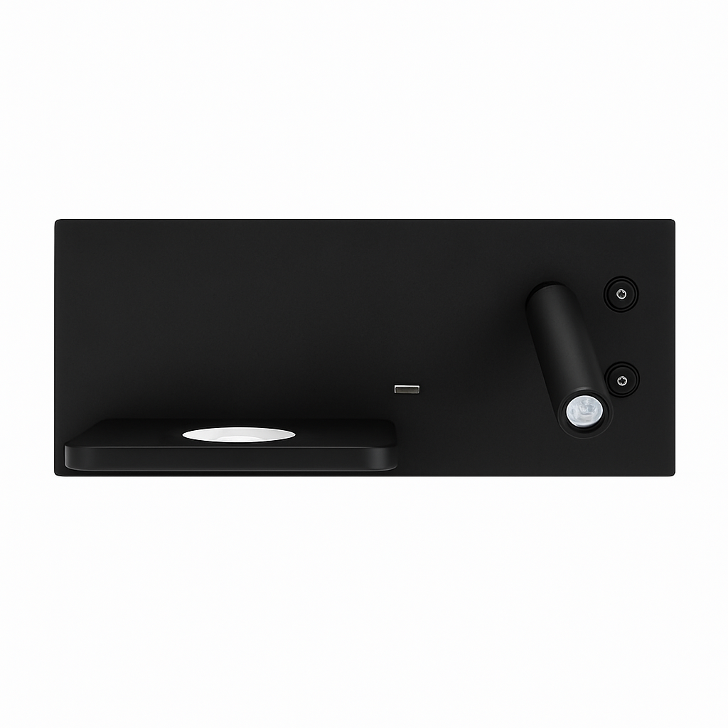 applique murale led moderne avec chargeur sans fil pour décoration intérieure