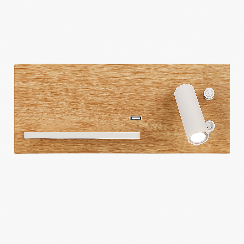 applique murale led moderne avec chargeur sans fil pour décoration intérieure