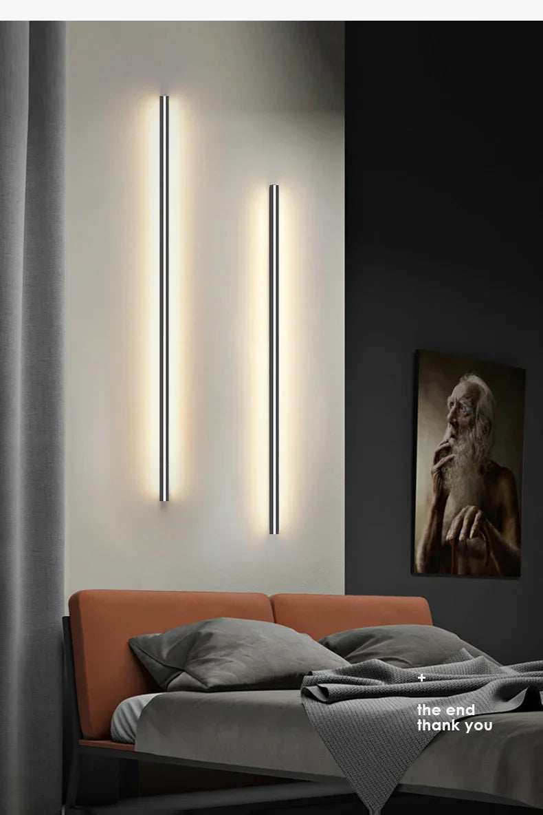 applique murale led moderne avec interrupteur de gradation pour décoration