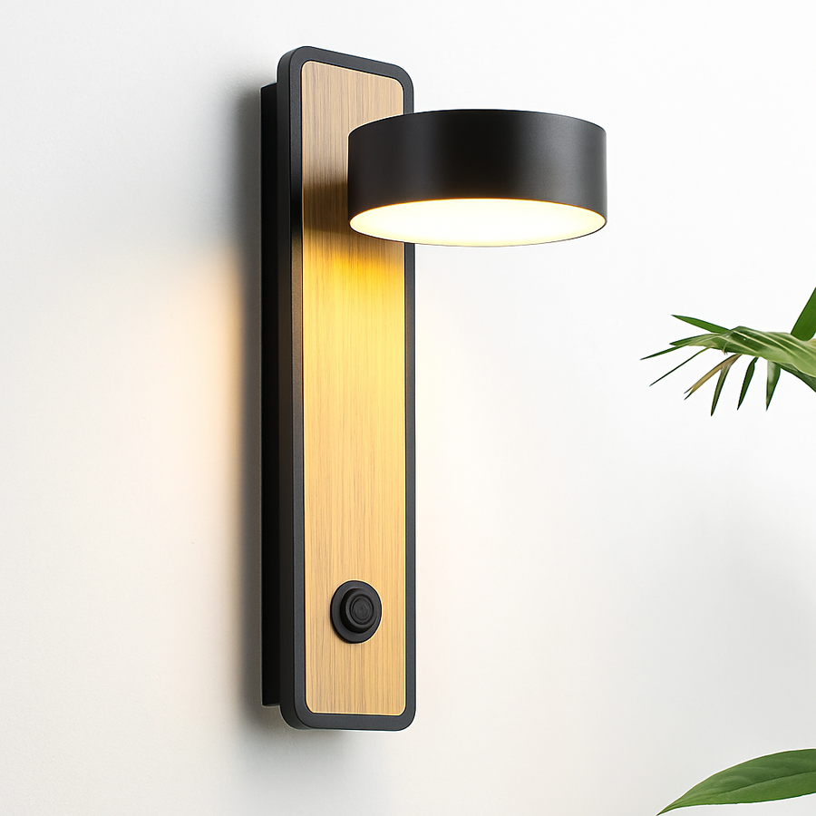 applique murale led moderne avec interrupteur pour lecture