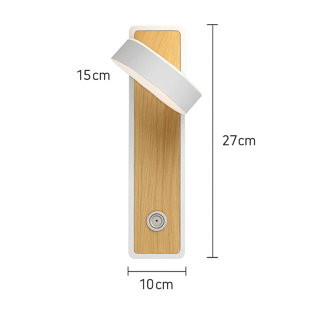 applique murale led moderne avec interrupteur pour lecture