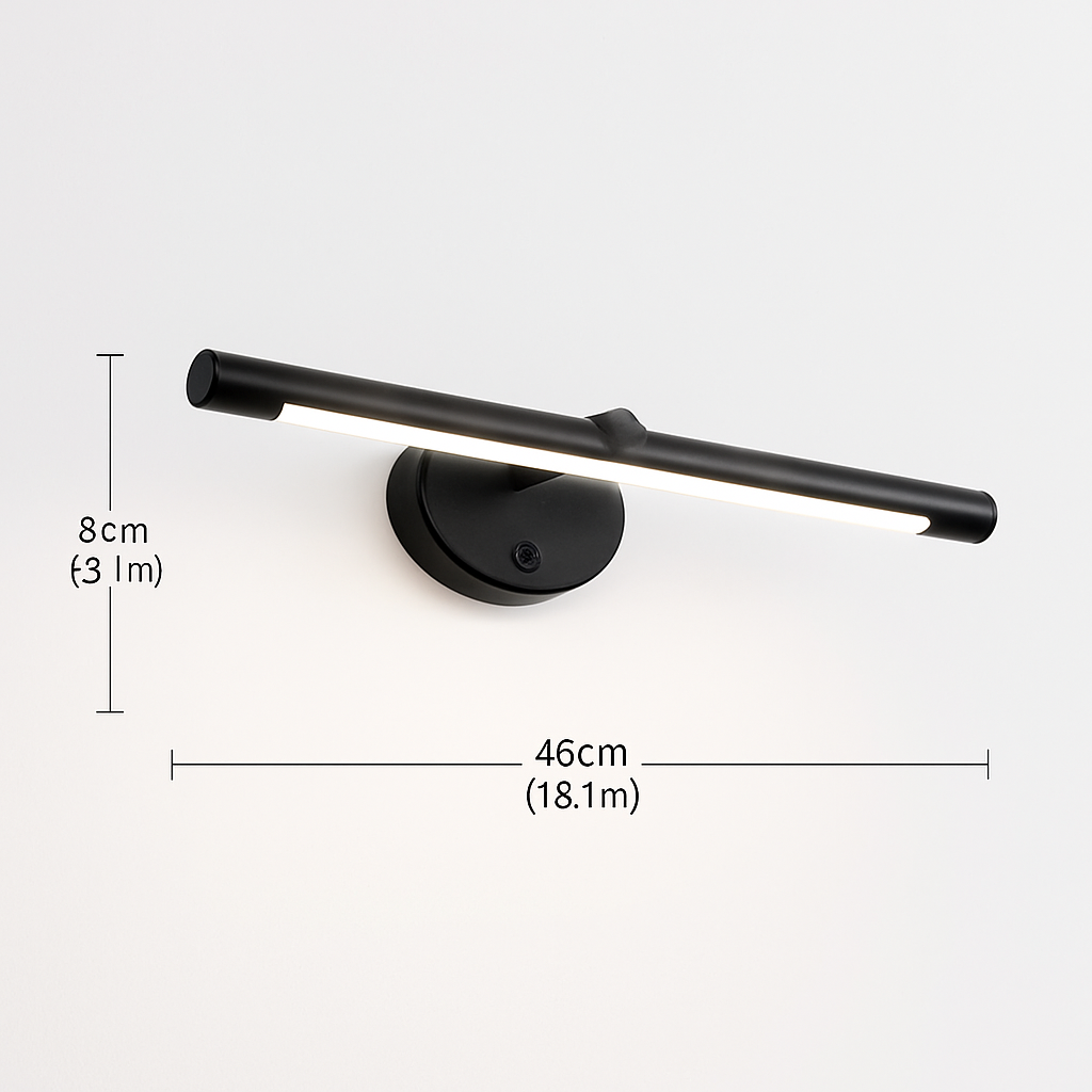 applique murale led moderne avec interrupteur tactile pour miroir