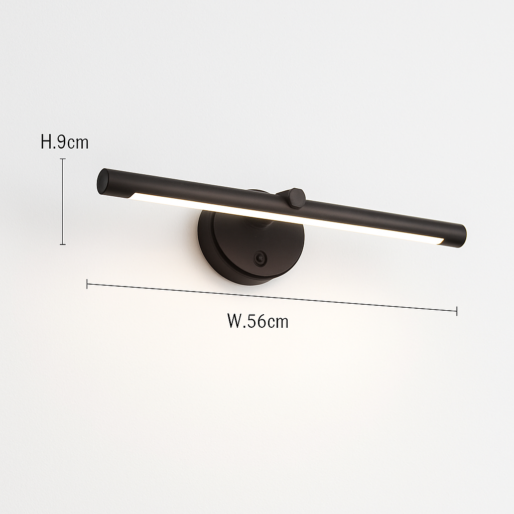 applique murale led moderne avec interrupteur tactile pour miroir