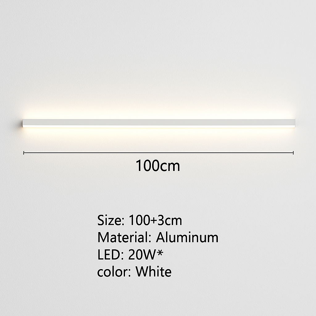 applique murale led moderne avec variateur métal