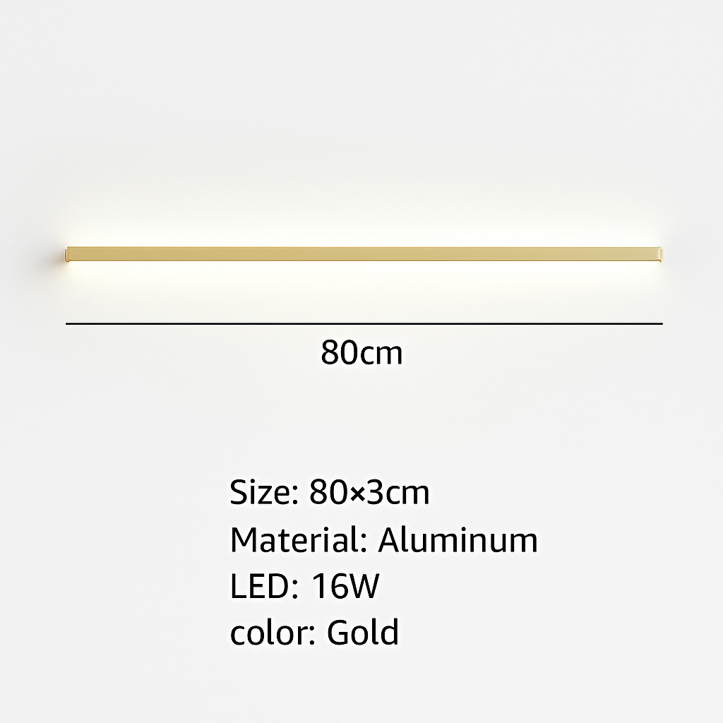 applique murale led moderne avec variateur métal