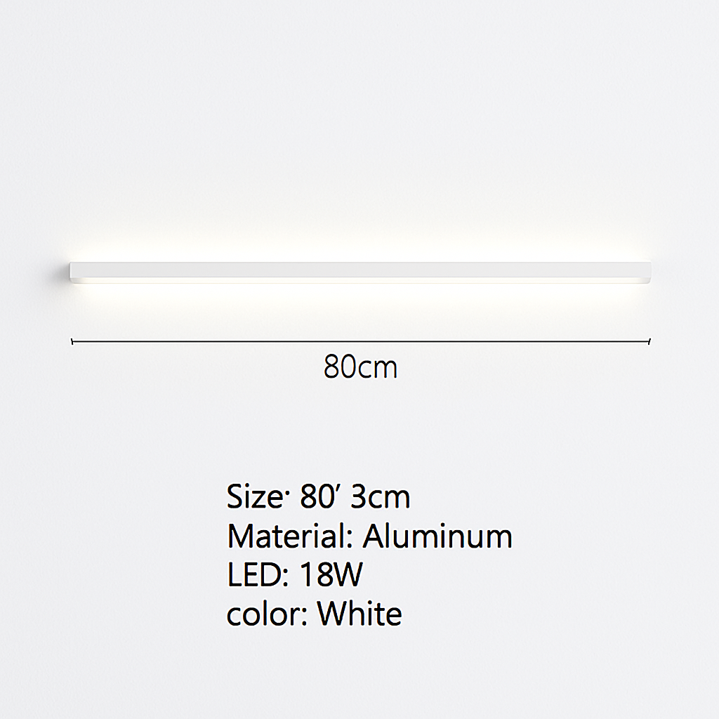 applique murale led moderne avec variateur métal