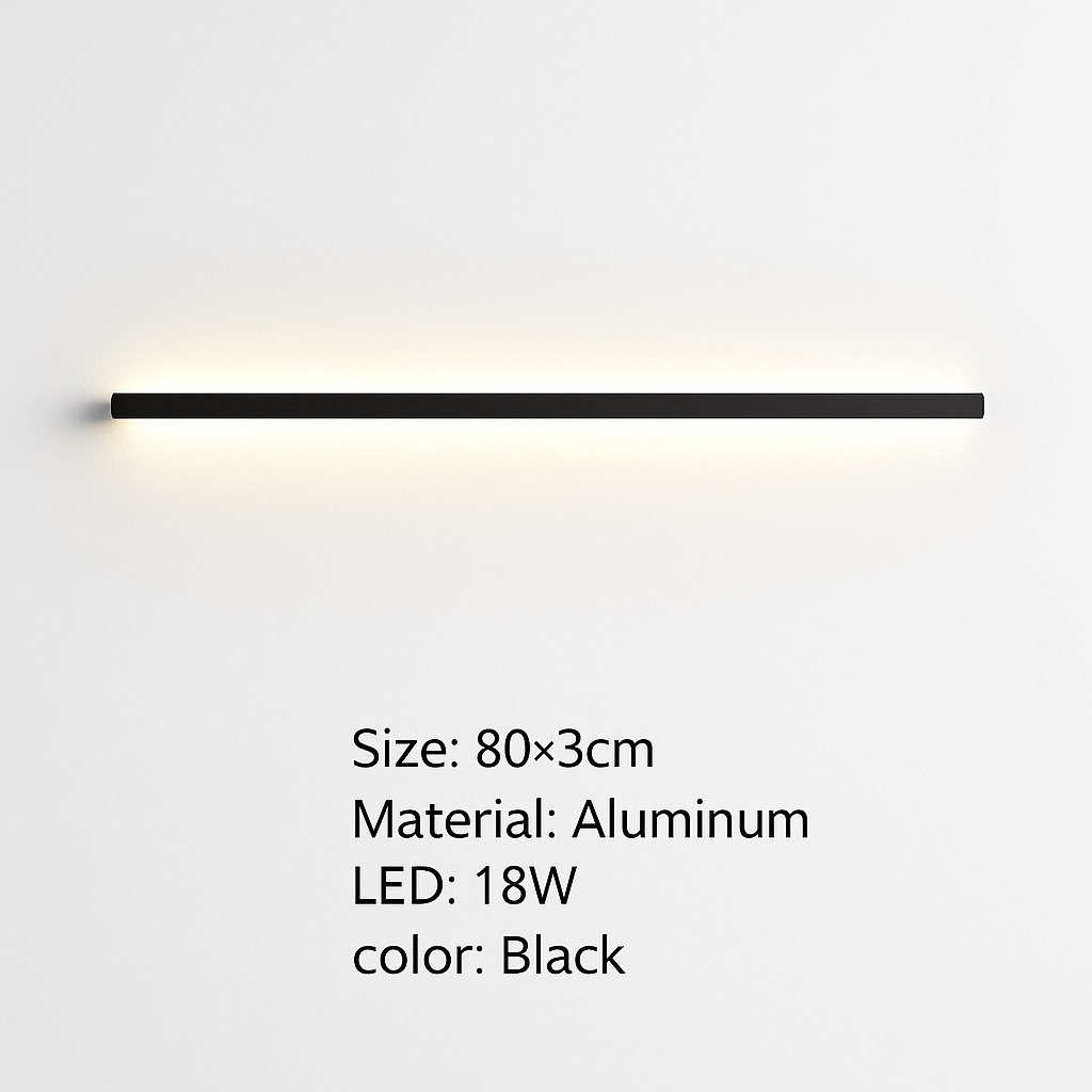 applique murale led moderne avec variateur métal