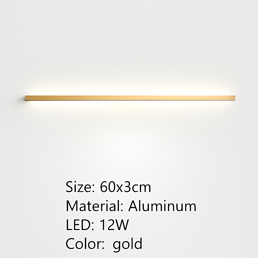 applique murale led moderne avec variateur métal