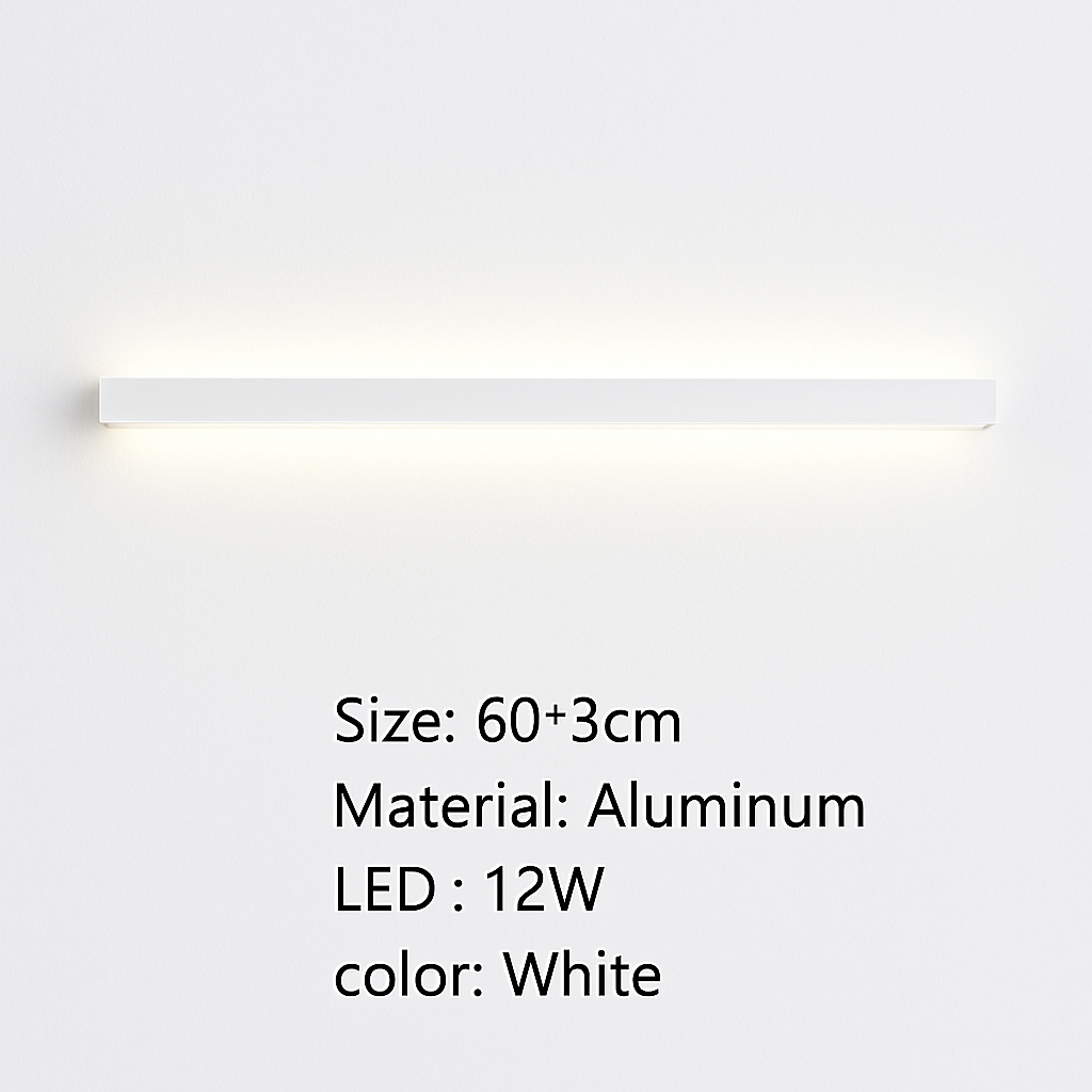 applique murale led moderne avec variateur métal