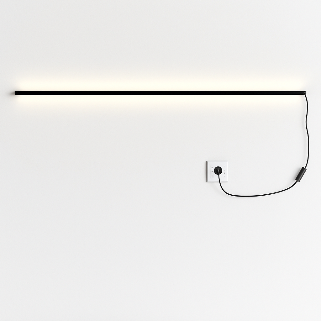 applique murale led moderne avec variateur métal