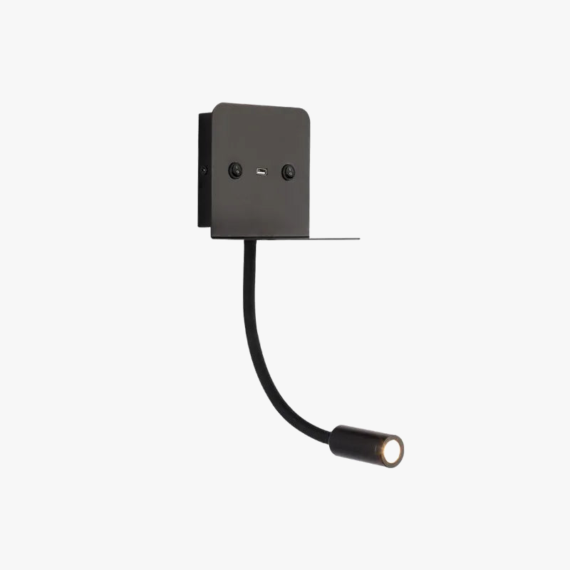 applique murale led moderne avec veilleuse et chargeur usb intégré