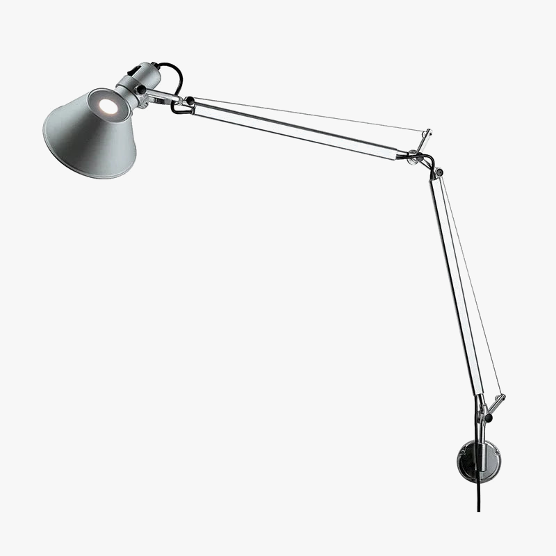 applique murale led moderne à bras long pliable et réglable pour lecture