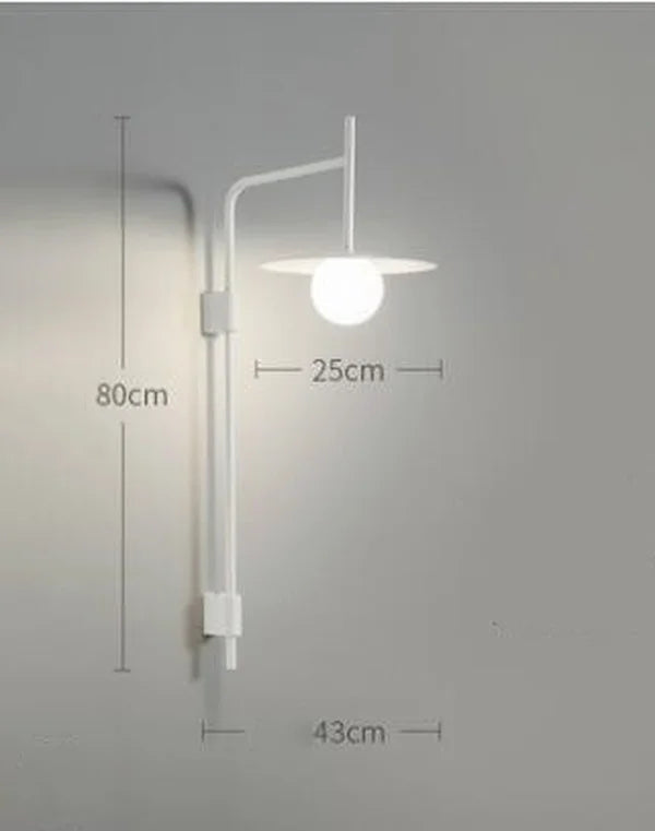 applique murale led moderne à bras mobile simple