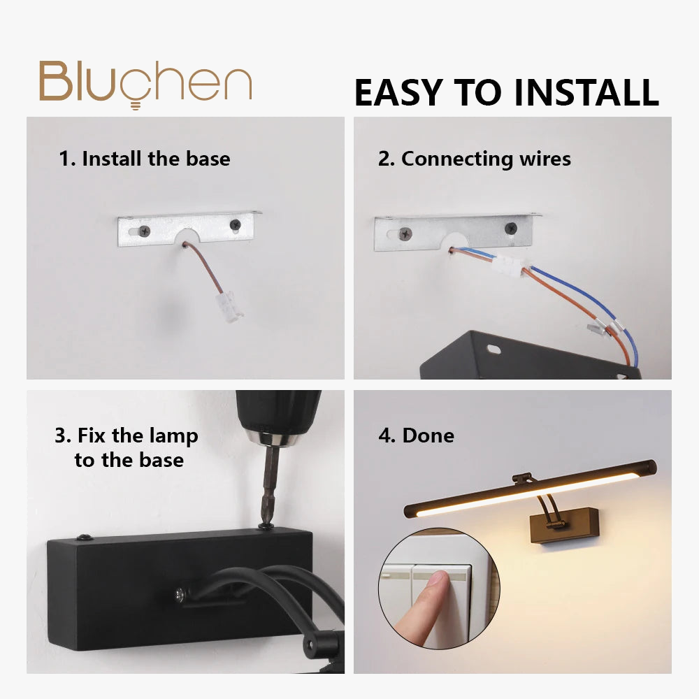 applique murale led moderne éclairage intérieur pour miroir