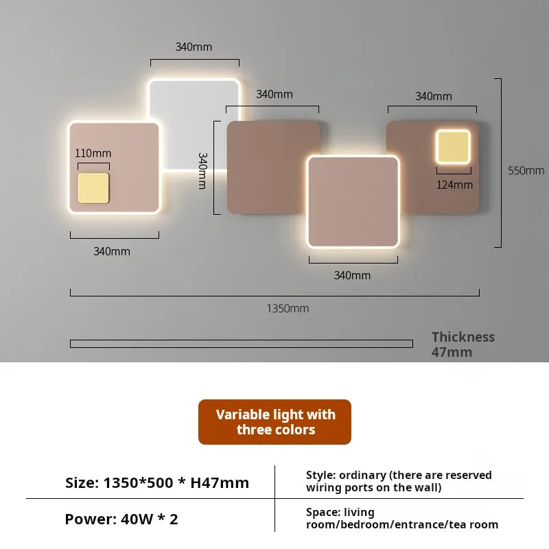 applique murale led moderne design créatif pour ambiance décorative