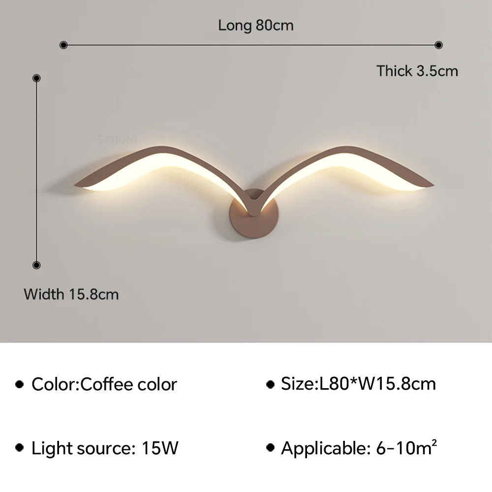 applique murale led moderne design pour décoration intérieure créative