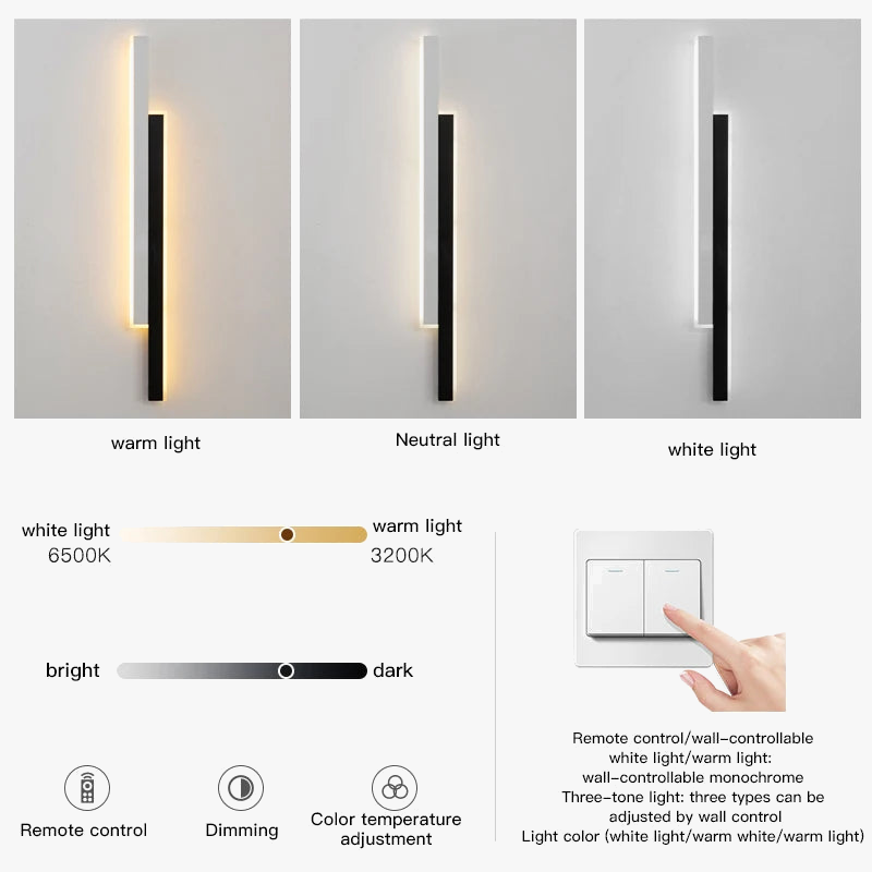 applique murale led moderne design pour intérieur minimaliste