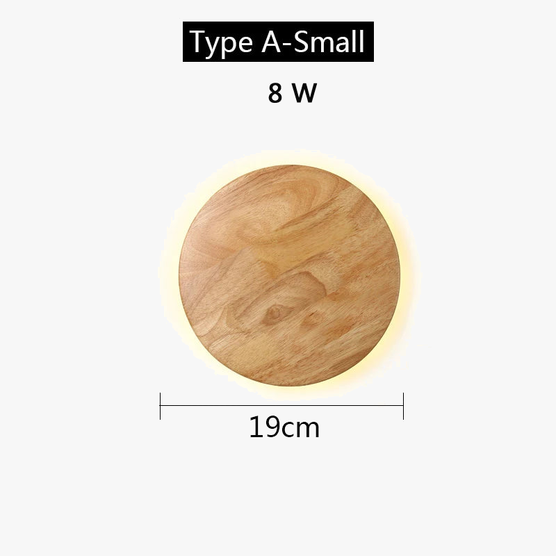 applique murale led moderne en bois avec originalité nordique