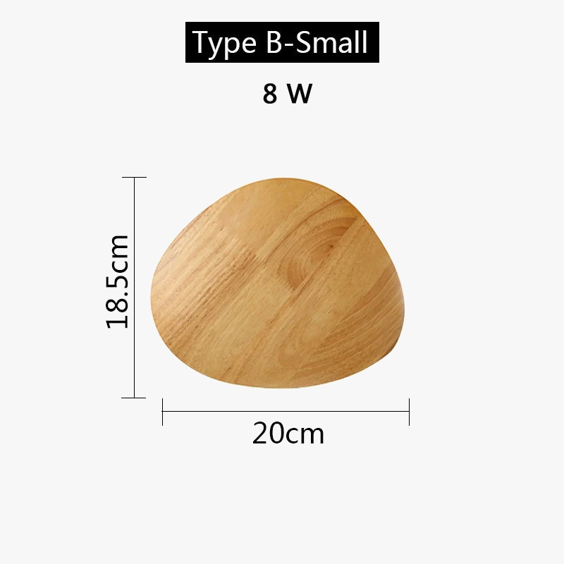 applique murale led moderne en bois avec originalité nordique