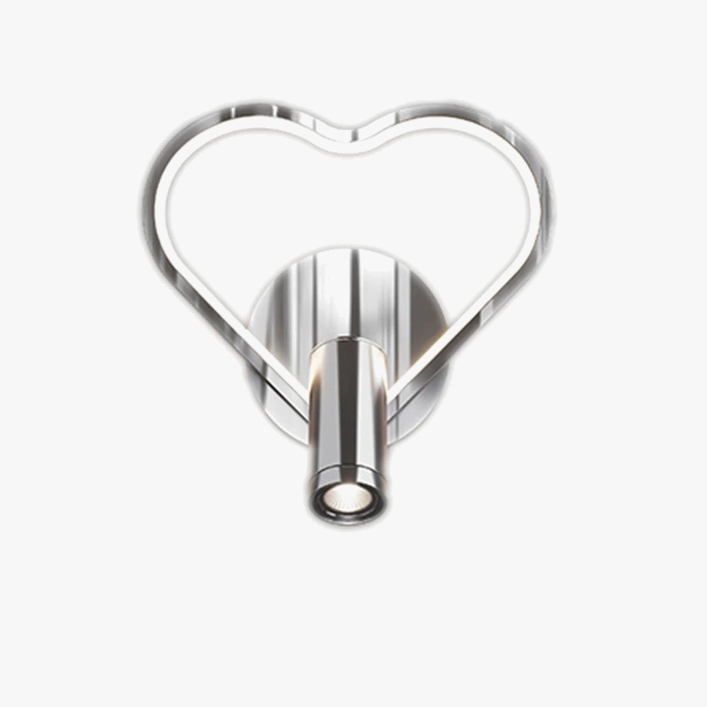 applique murale à led moderne en chrome pour intérieur design