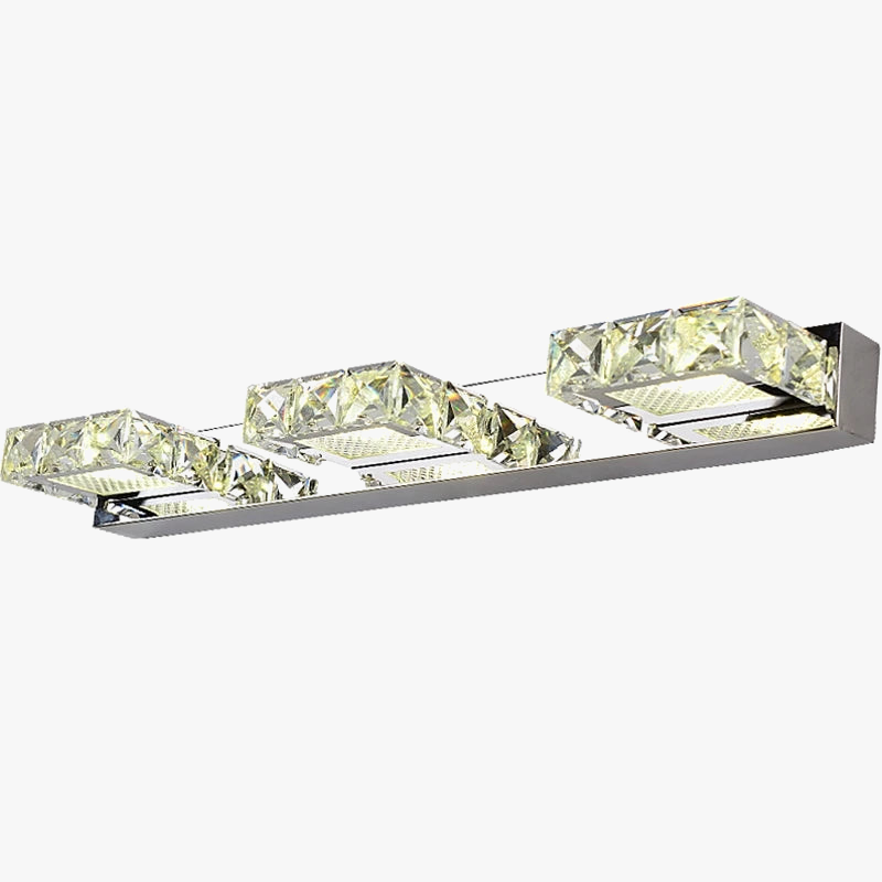 applique murale led moderne en cristal forme carrée