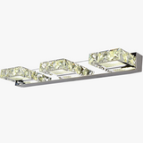applique murale led moderne en cristal forme carrée