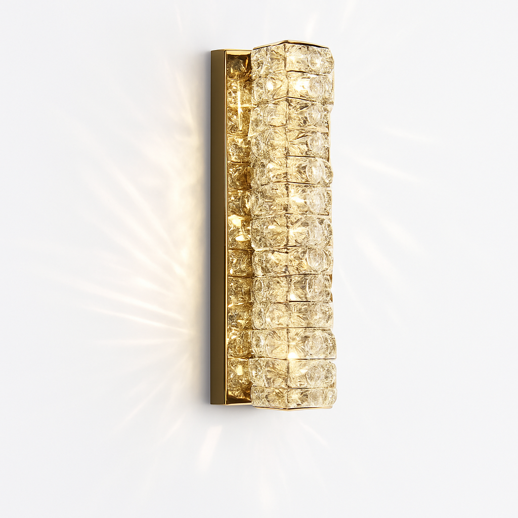 applique murale led moderne en cristal k9 de luxe décorative