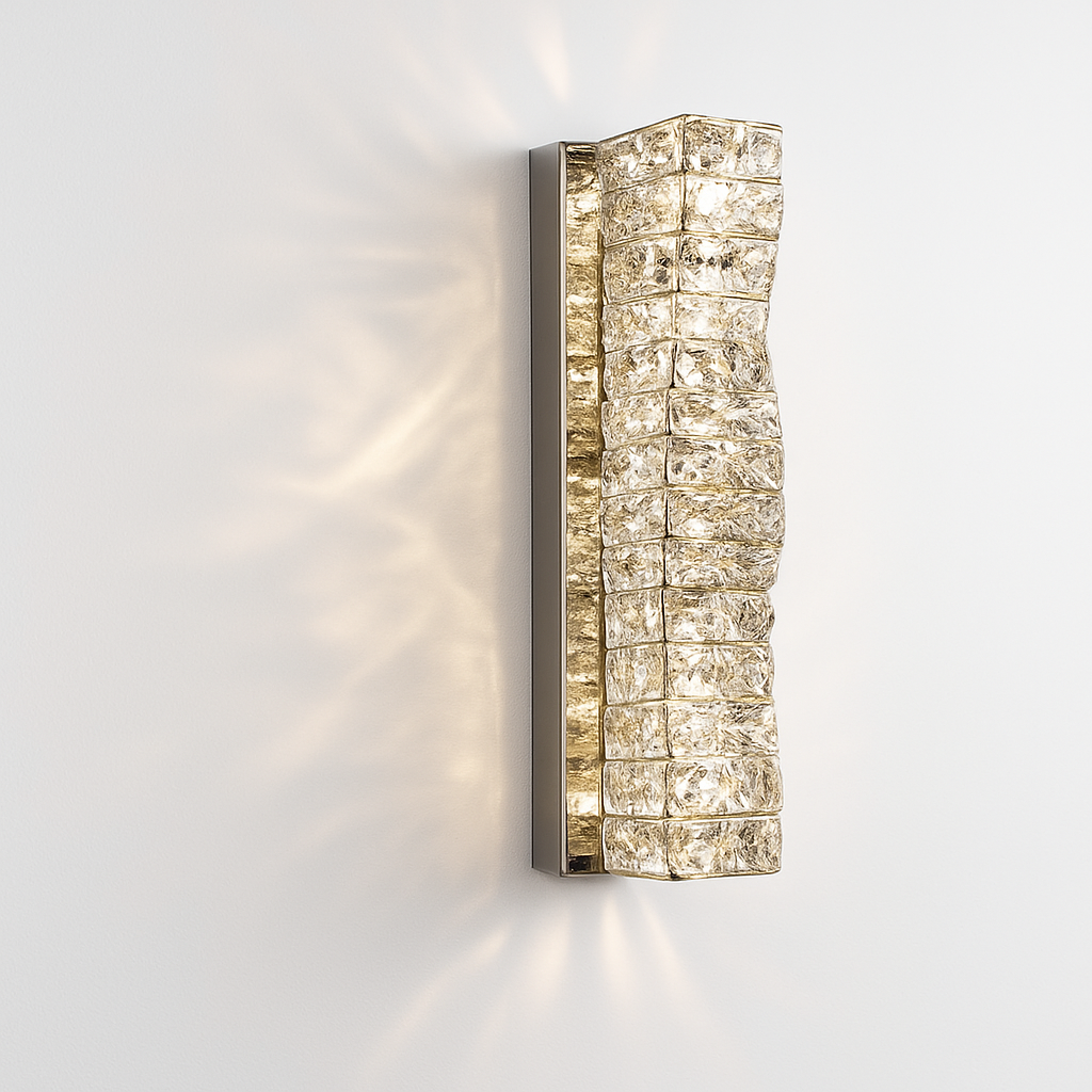 applique murale led moderne en cristal k9 de luxe décorative