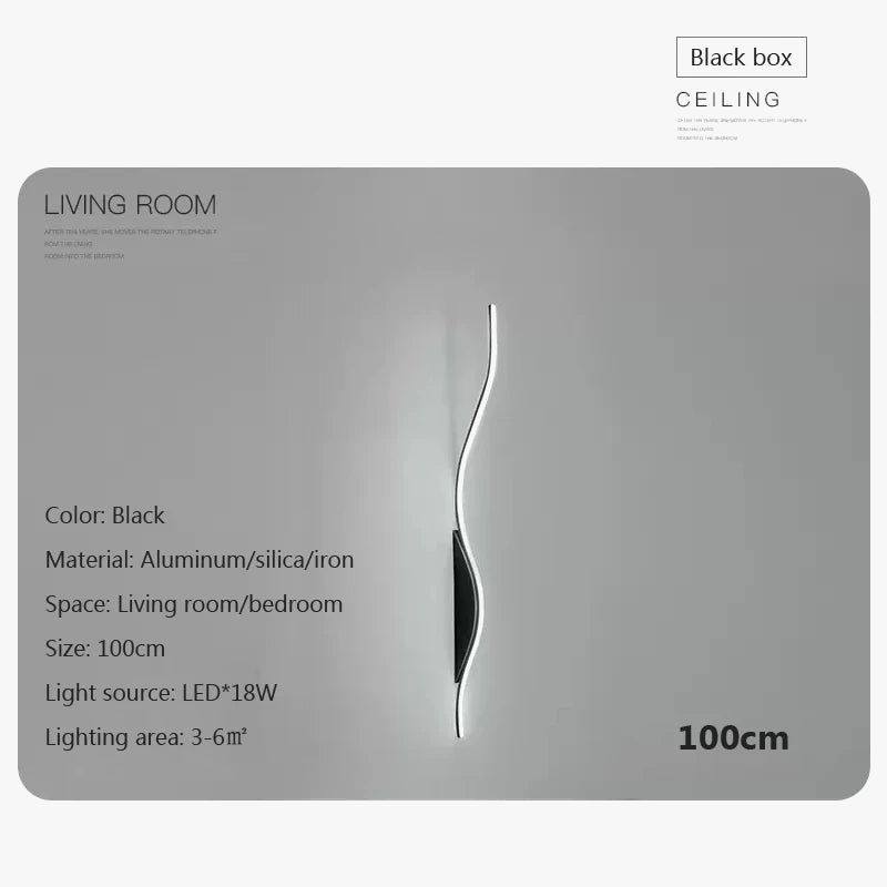applique murale led moderne en forme de s pour éclairage décoratif