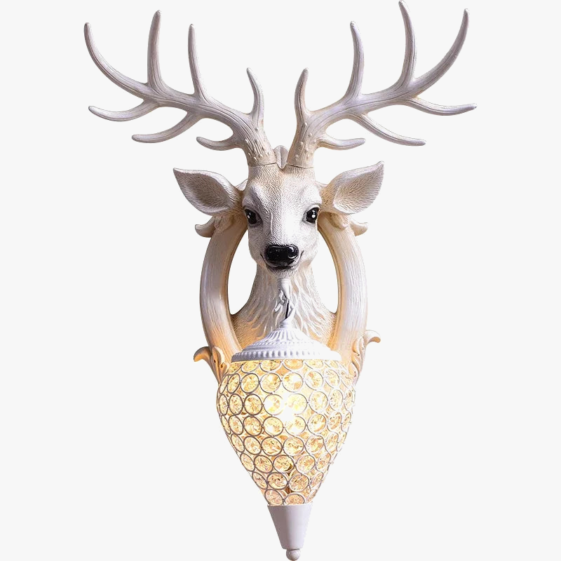 applique murale led moderne en forme de tête de cerf