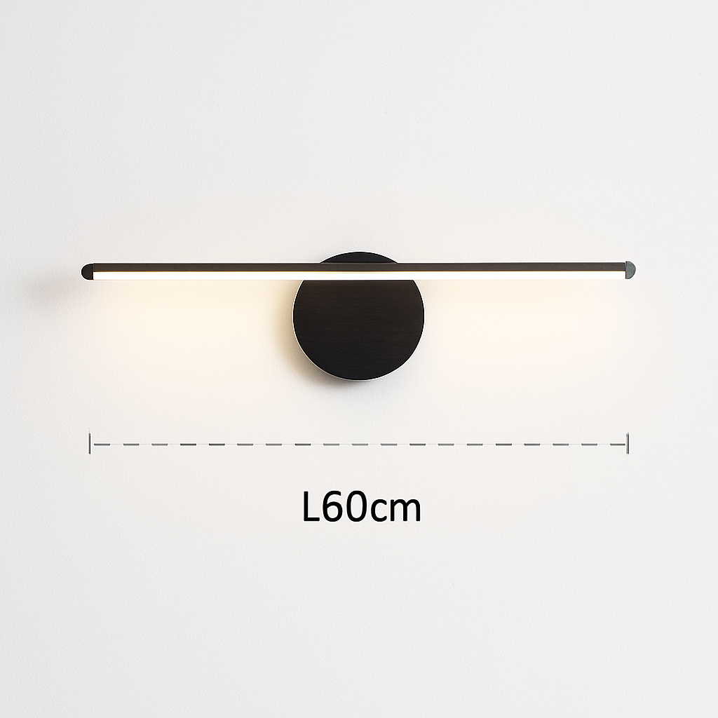 Applique murale LED moderne en Grain de bois de noyer