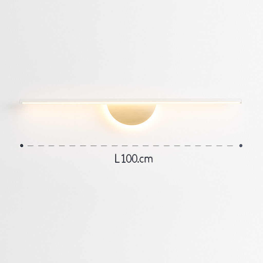 Applique murale LED moderne en Grain de bois de noyer