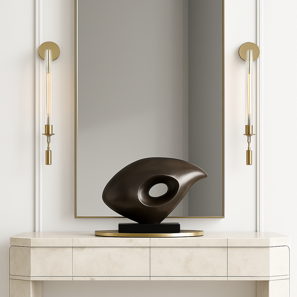 applique murale led moderne en laiton décoration créative