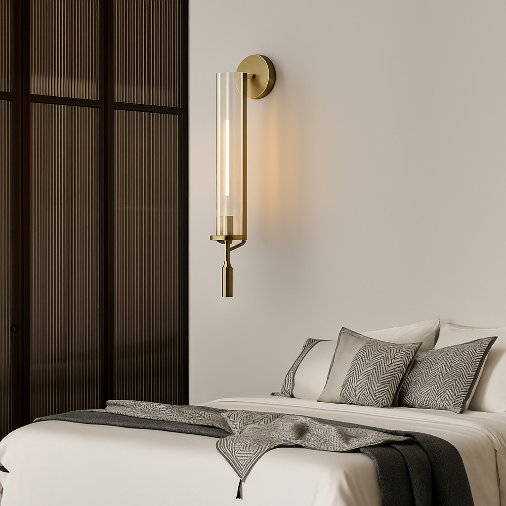 applique murale led moderne en laiton décoration créative