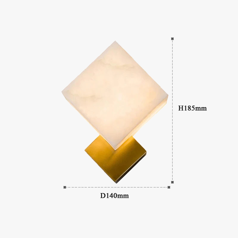 applique murale led moderne en marbre nordique style américain bronze doré