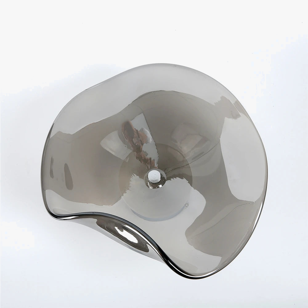 applique murale led moderne en verre éclairage surface incurvée
