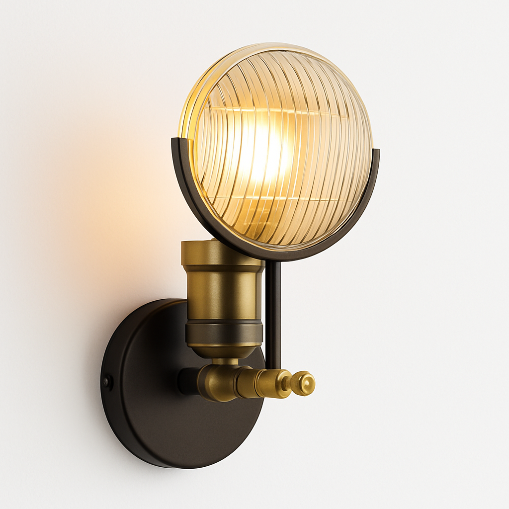 applique murale led moderne en verre décoratif nordique