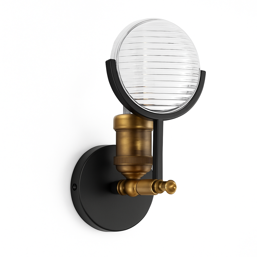 applique murale led moderne en verre décoratif nordique