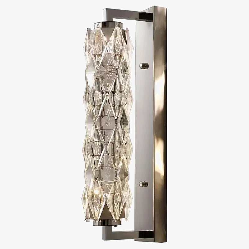 applique murale led moderne en verre de cristal avec 3 gradations variables