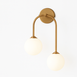 Applique murale LED moderne en verre laiteux