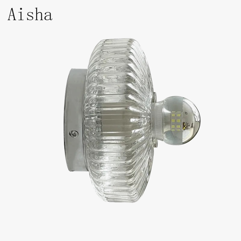 applique murale led moderne en verre minimaliste pour intérieur élégant