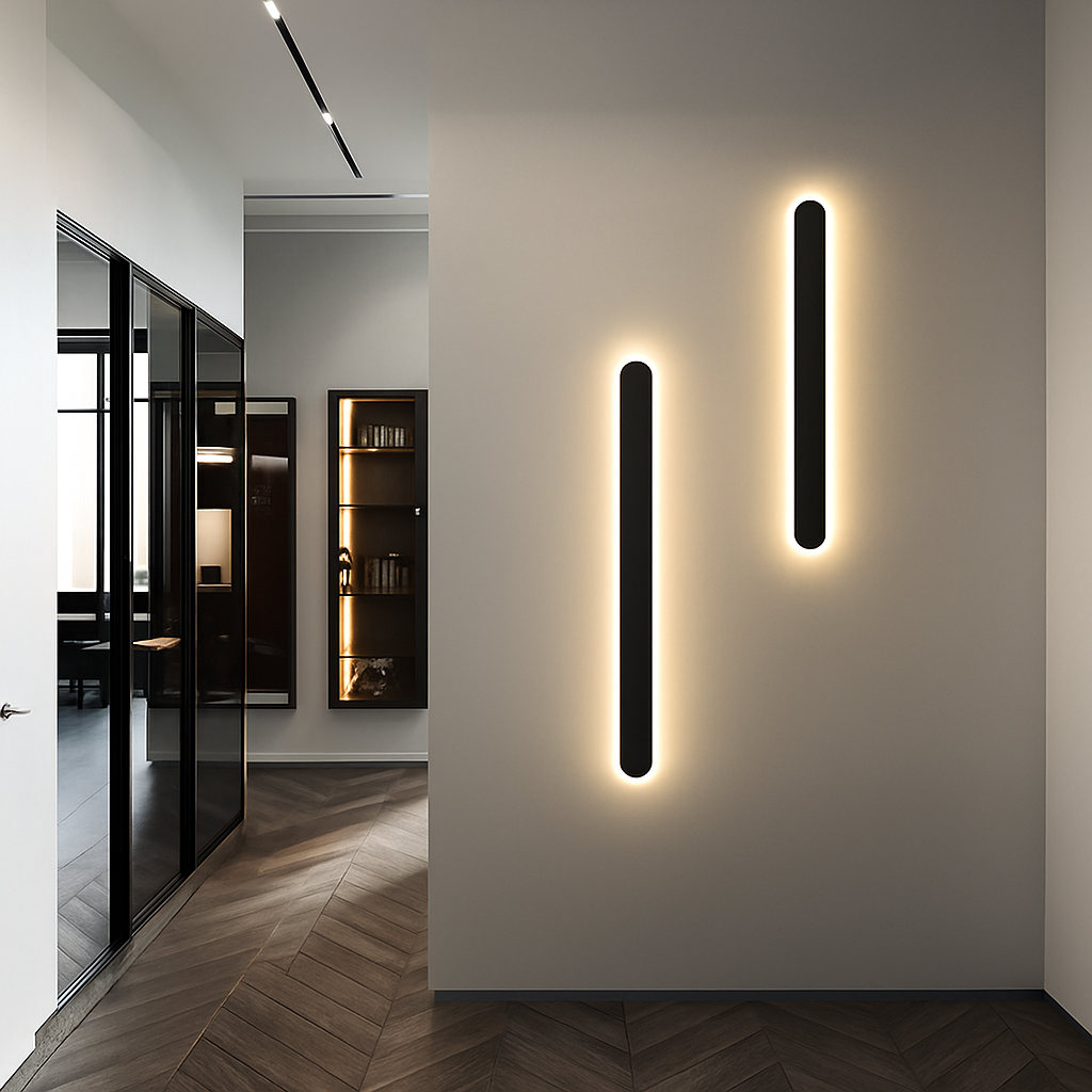 applique murale led moderne à intensité variable avec télécommande intelligente